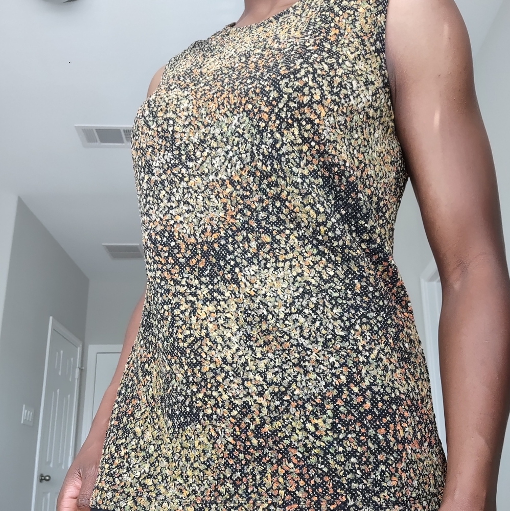 Vintage Sleeveless Top black/earthtones